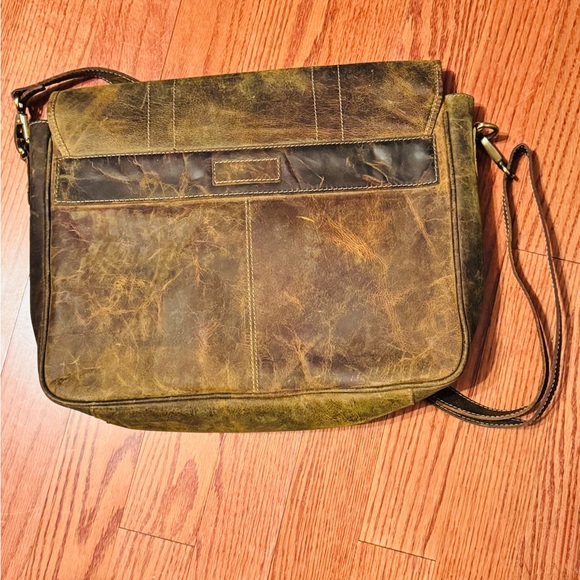 Myra Bag leather messenger. Used once. - Picture 3 of 8